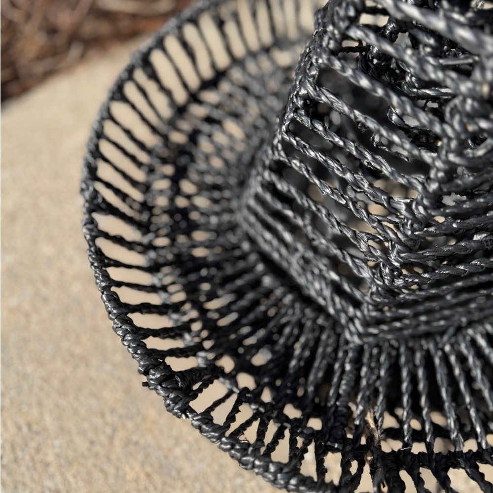 Black Seagrass Witch Hats - Set of 2 - NWT - Picture 8 of 14